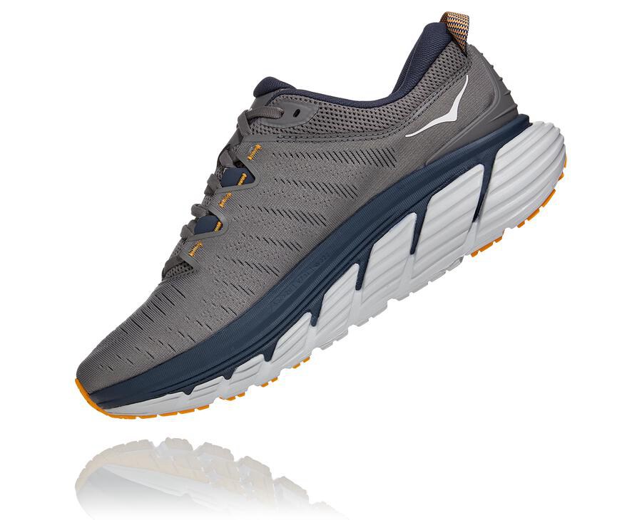 Hoka Australia One One Gaviota 3 - Mens Running Shoes Grey - AFNEW-1204